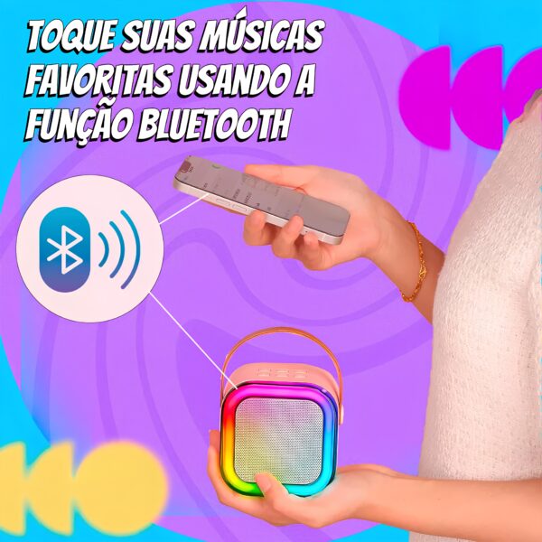 Caixa de Som Com Karaokê - Imagem 3