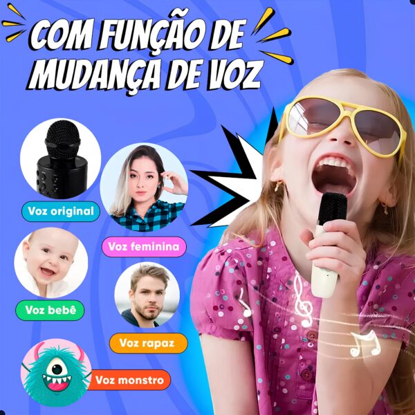 Caixa de Som Com Karaokê - Imagem 2
