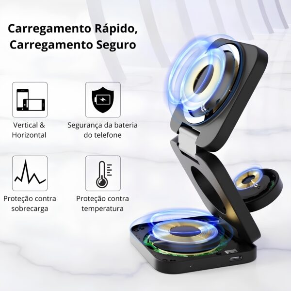 Carregador 3 em 1 por Indução - Imagem 2