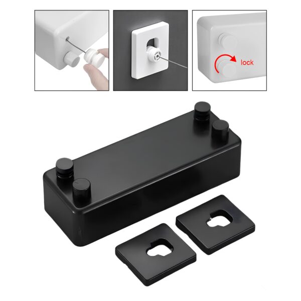 Varal Retrátil de Aço Inox 4,2m - Imagem 3